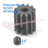 M16035 Motor Pinions (14T), Ser Screw Parts For Pinecone Forest SG1601 RC Truck