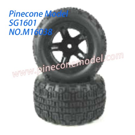 M16038 Wheel Complete Parts For Pinecone Forest SG1601 RC Truck