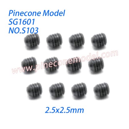 S103 Set Screw (2.5x2.5mm) Parts For SG-RC SG1601 RC Truck