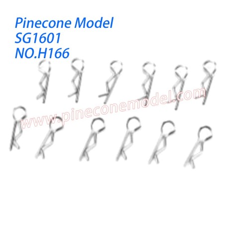 H166 Body Clips Parts For Pinecone Model SG1601 RC Truck
