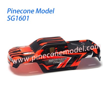 Body Shell Parts For Pinecone Model SG1601 RC Truck Orange