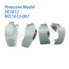 1612-007 Front and Rear Wheel Eyebrows Parts For Pinecone Model SG1612 Drift RC Car