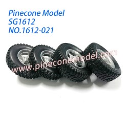 1612-021 Front and rear wheels Parts For Pinecone Model SG1612 Drift RC Car