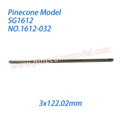 1612-032 Center Drive Shaft (3x122.02mm) Parts For Pinecone Model SG1612 Drift RC Car