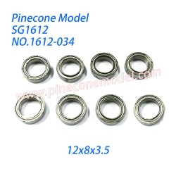 1612-034 Bearing (12x8x3.5) Parts For Pinecone Model SG1612 Drift RC Car