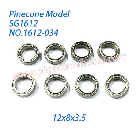 1612-034 Bearing (12x8x3.5) Parts For Pinecone Model SG1612 Drift RC Car