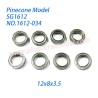 1612-034 Bearing (12x8x3.5) Parts For Pinecone Model SG1612 Drift RC Car