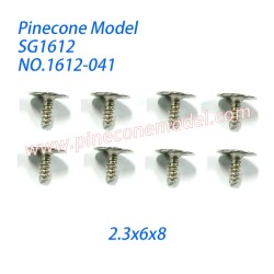 1612-041 with meshed screw 01 (2.3x6x8) Parts For Pinecone Model SG-1612 4WD RC Car