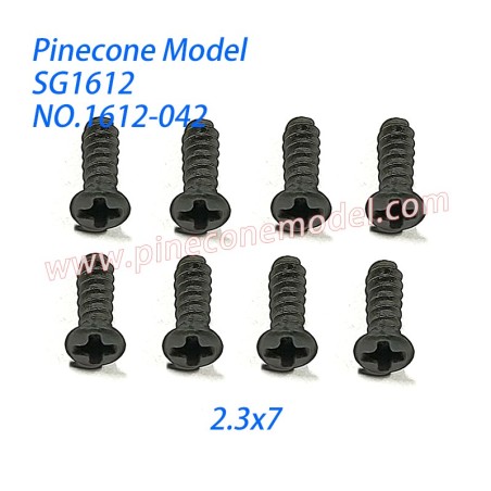 1612-042 Countersunk Screw (2.3x7) Parts For Pinecone Model SG-1612 4WD RC Car