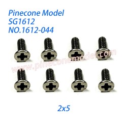 1612-044 Countersunk Head Machine Wire (2x5) Parts For Pinecone Model SG-1612 RC Car