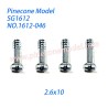 1612-046 Half Threaded Screws (2.6x10) Parts For Pinecone Model SG-1612 RC Car