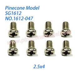 1612-047 Round Head Machine Wire (2.5x4) Parts For Pinecone Model SG-1612 RC Car