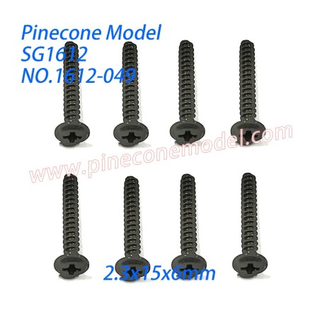 1612-049 Round Head Screw with Die (2.3x15x6mm) Parts For Pinecone Model SG-1612 RC Car