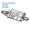 6001 Chassis Parts For Pinecone Model SG-1609 Drift RC Truck