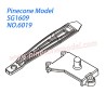 6019 Servo seat, Battery clasp Parts For Pinecone Model SG-1609 Drift RC Truck