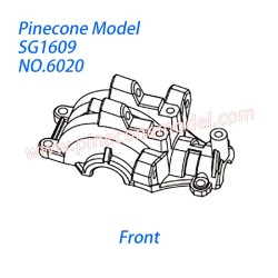 6020 (Front) gear box top housing Parts For Pinecone Model SG-1609 Drift RC Truck