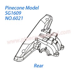 6021 (Rear) gear box top housing Parts For Pinecone Model SG-1609 Drift RC Truck