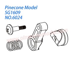 6024 Servo saver assembly Parts For Pinecone Model SG-1609 Drift RC Truck