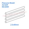 6040 Sway arm inside hinge pins (2.5x40mm) Parts For Pinecone Model SG-1609 Drift RC Truck