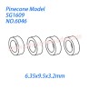 6046 Ball bearings ( 6.35x9.5x3.2mm) Parts For Pinecone Model SG-1609 Drift RC Truck