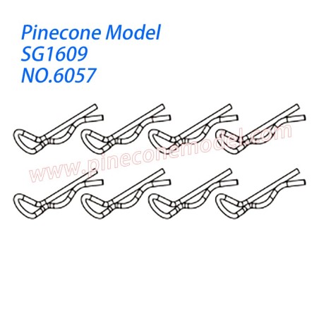 6057 R Metal clips Parts For Pinecone Model SG-1609 Drift RC Truck
