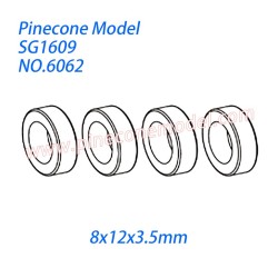 6062 Ball bearing (8x12x3.5mm) Parts For Pinecone Model SG-1609 Drift RC Truck