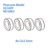 6062 Ball bearing (8x12x3.5mm) Parts For Pinecone Model SG-1609 Drift RC Truck
