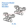 6063 Shock towers (Fr. Rr.) Parts For Pinecone Model SG-1609 Drift RC Truck