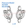 6070 Front steering assembly (L+R) Parts For Pinecone Forest SG1609 RC Car