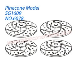 6078 Brake tray joint implement Parts For Pinecone Forest SG1609 RC Car