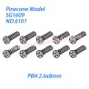6101 Self tapping round head screw (PBH 2.6x8mm) Parts For Pinecone Forest SG1609 RC Car