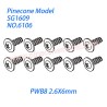 6106 Meson screw (PWB8 2.6X6mm) Parts For Pinecone Forest SG1609 RC Car