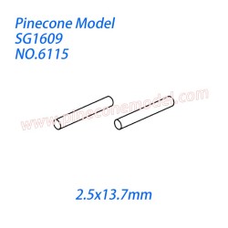 6115 Rear upper swing arm shaft pin (2.5x13.7mm) Parts For Pinecone Forest SG1609 RC Car