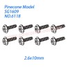 6118 Flange screw (2.6x10mm) Parts For Pinecone Forest SG1609 RC Car