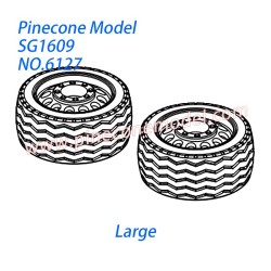 6127 Tire (Large) Parts For SG-RC SG1609 RC Car