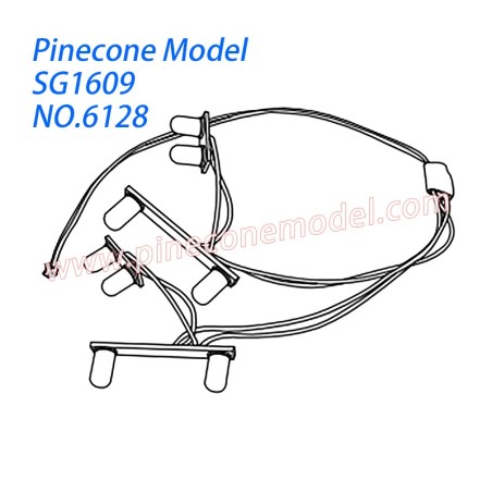 6128 1609 Headlight Parts For SG-RC SG1609 RC Car