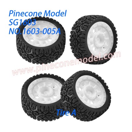 1603-005A Tire A Parts For Pinecone Model SG1603 / SG1603Pro RC Car