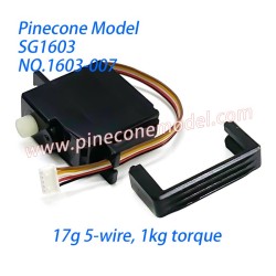 1603-007 Steering Servo (17g 5-wire, 1kg torque) Parts For Pinecone Model SG1603 / SG1603Pro RC Car