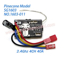 1603-011 (2.4G 4CH 40A) Integrated Brushed ESC Parts For Pinecone Model SG1603 / SG1603Pro RC Car