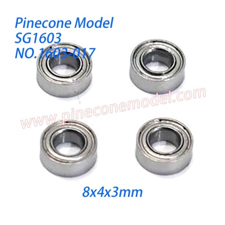 1603-017 Ball Bearing (8x4x3mm) Parts For Pinecone Model SG1603 / SG1603Pro RC Car