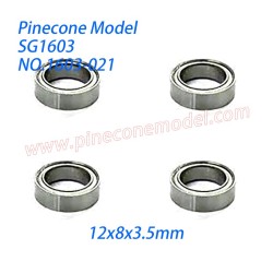 1603-021 Ball Bearing (12x8x3.5mm) Parts For Pinecone Model SG1603 / SG1603Pro RC Car