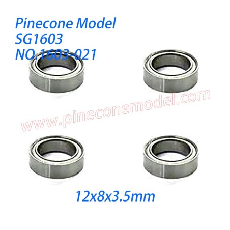 1603-021 Ball Bearing (12x8x3.5mm) Parts For Pinecone Model SG1603 / SG1603Pro RC Car