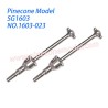 1603-023 Metal Front CVD Drive Shaft Parts For Pinecone Model SG1603 / SG1603Pro RC Car