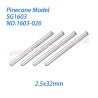 1603-026 Optical shaft (2.5x32mm) Parts For Pinecone Model SG1603 / SG1603Pro RC Car