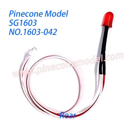 1603-042 Rear Lamp Assembly Parts For Pinecone Model SG1603 / SG1603Pro RC Car