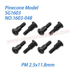 1603-048 Step Screw (PM 2.5x11.8mm) Parts For Pinecone Model SG1603 / SG1603Pro RC Car