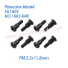 1603-048 Step Screw (PM 2.5x11.8mm) Parts For Pinecone Model SG1603 / SG1603Pro RC Car