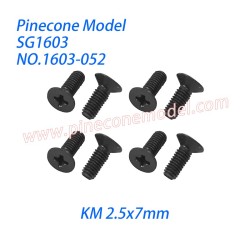1603-052 Countersunk Screws (KM 2.5x7mm) Parts For Pinecone Model SG1603 / SG1603Pro Drift RC Truck