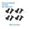 1603-052 Countersunk Screws (KM 2.5x7mm) Parts For Pinecone Model SG1603 / SG1603Pro Drift RC Truck