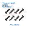 1603-054 Screw (PB 2.3x8mm) Parts For Pinecone Model SG1603 / SG1603Pro Drift RC Truck